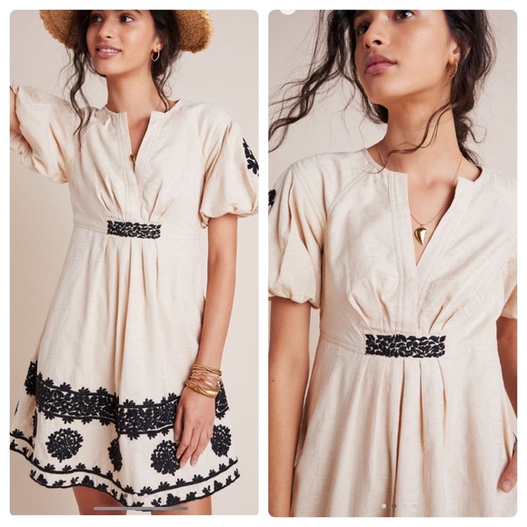 Anthropologie Dresses & Skirts - Anthropologie orla embroidered mini dress